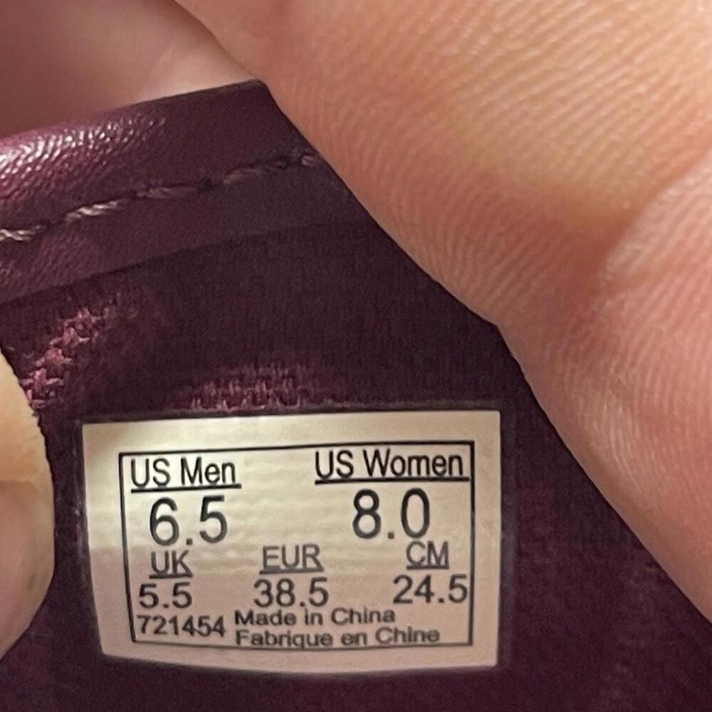 Vans Shoes Womens Size 8 Red Straps V 23 Leather Sneakers - Picture 10 of 11